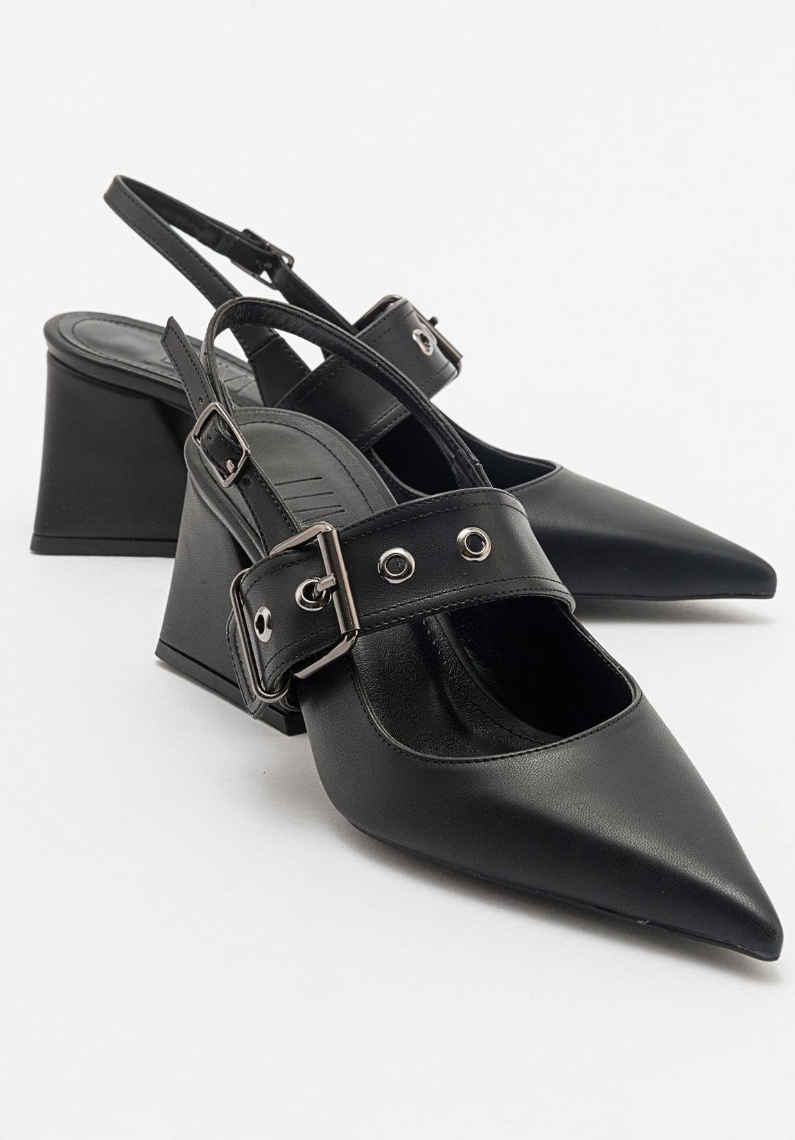 Nepido Spitzer Zehenbereich Blockabsatz Pumps (Damen)