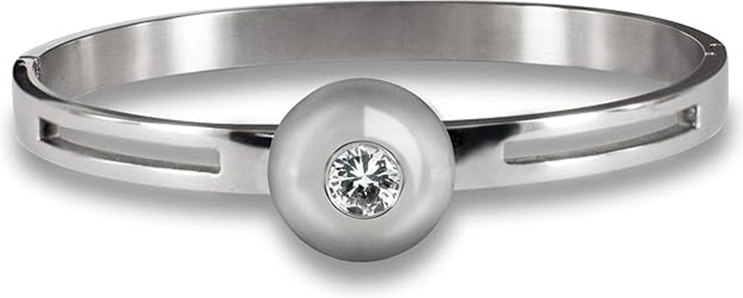 Hollywood Stahl- und Zirkonia-Armband DP-6ODK-8Y11 für Damen