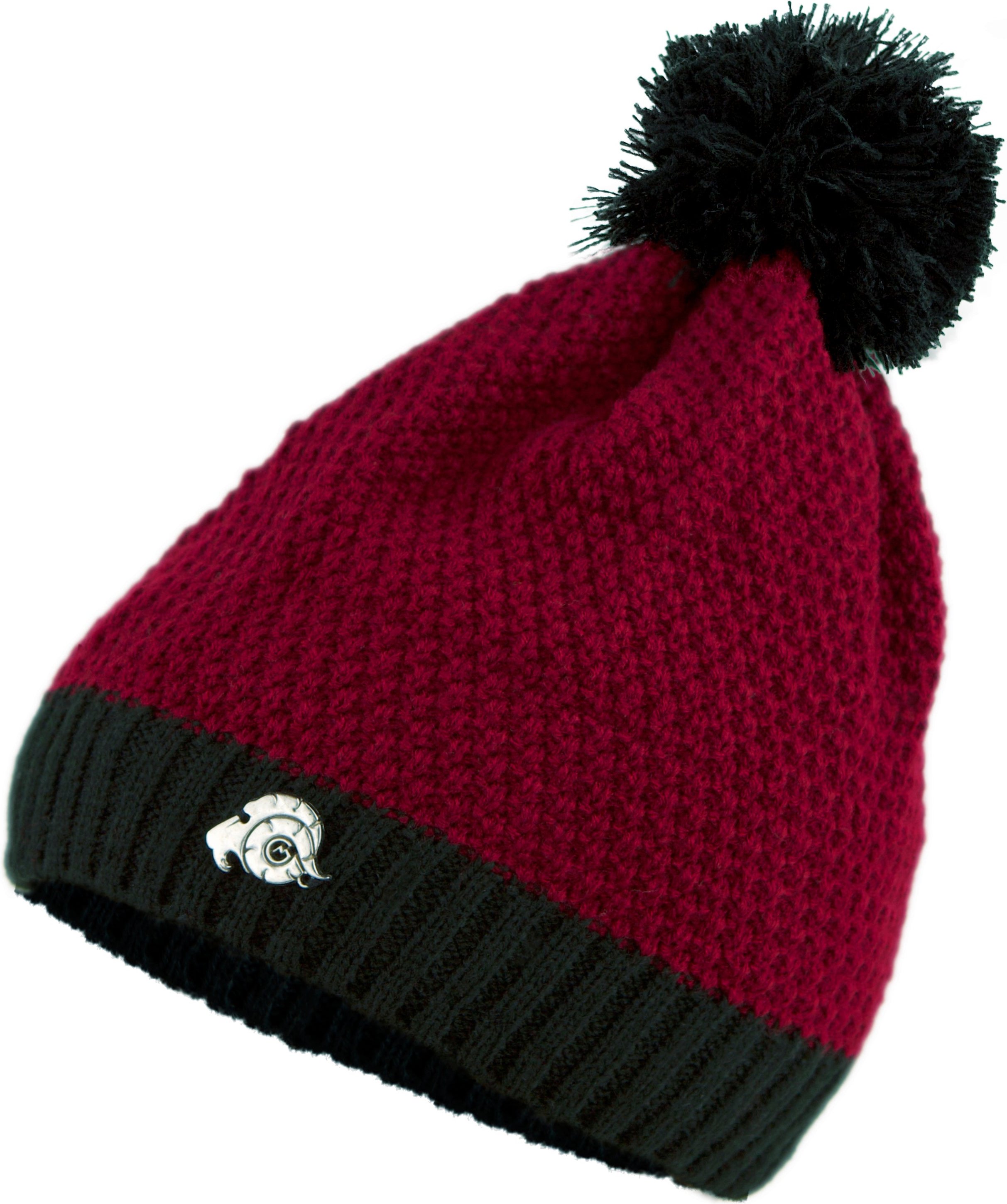 Unisex Mütze Wintermütze mit Bommel und Fleecefutter