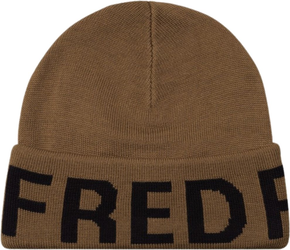 Fred Perry Bold Oversized Logo Shaded Stone Beanie