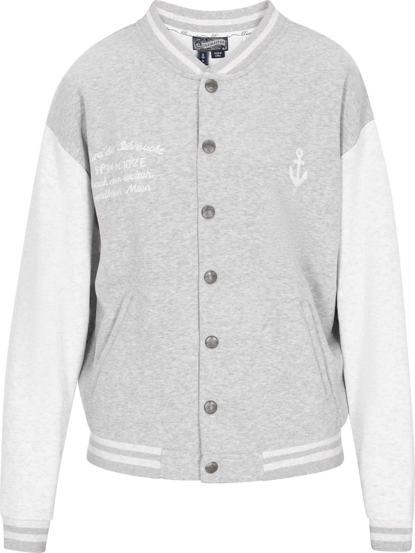 Dreimaster Jacke Frauen Graumelange