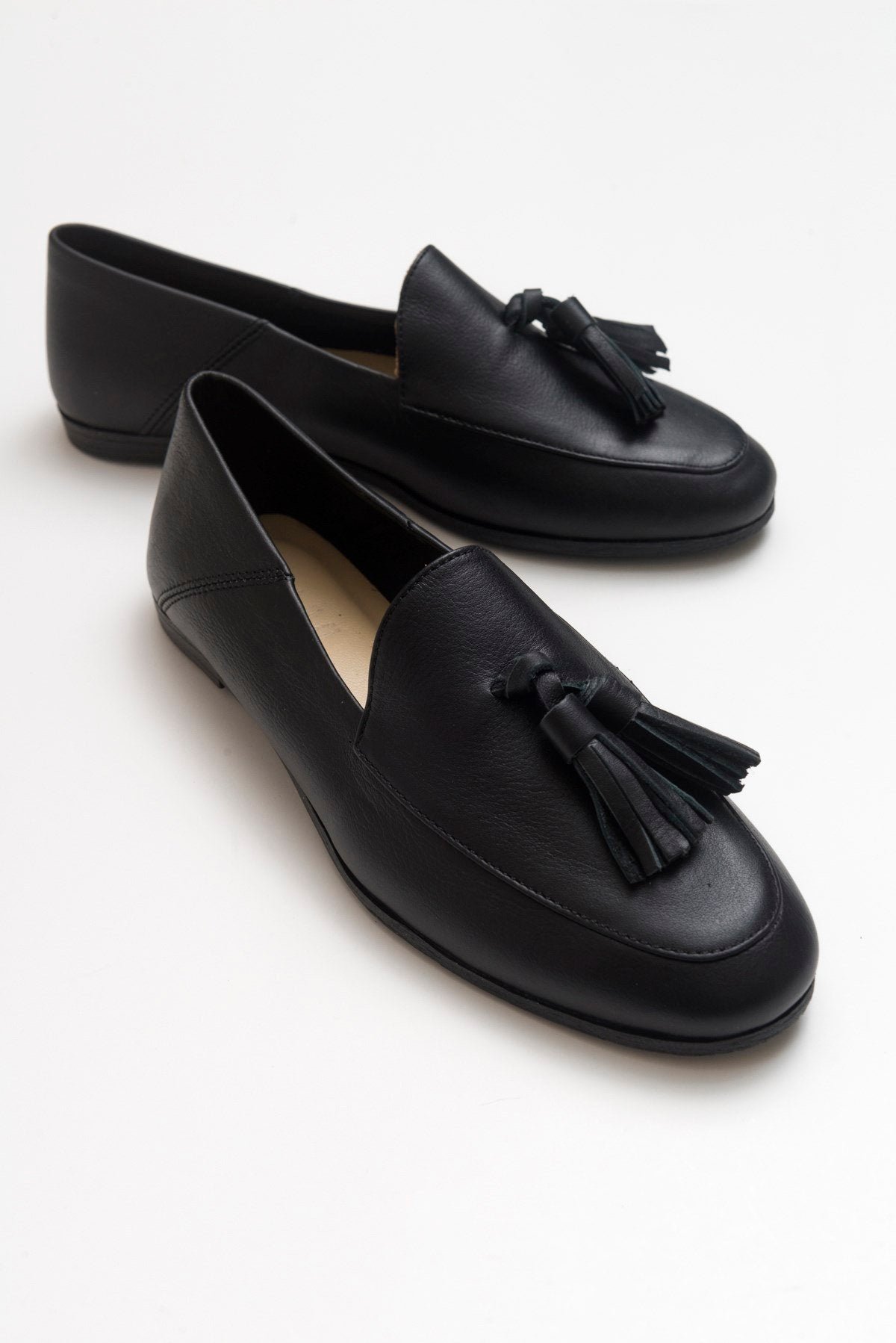 Mona Weich Leder Quaste Loafer Damen