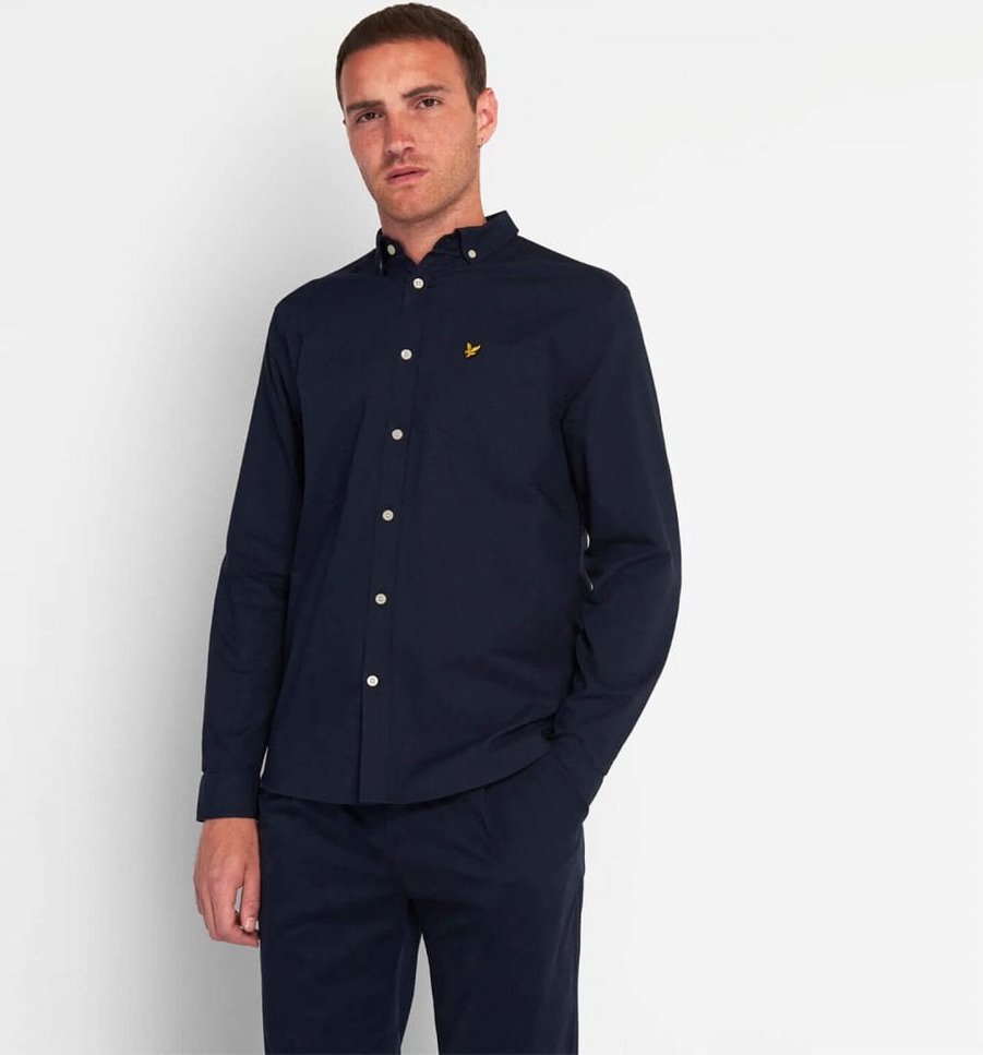 Thumbnail - Lyle & Scott Regular Fit Leichtes Herren Oxford Hemd