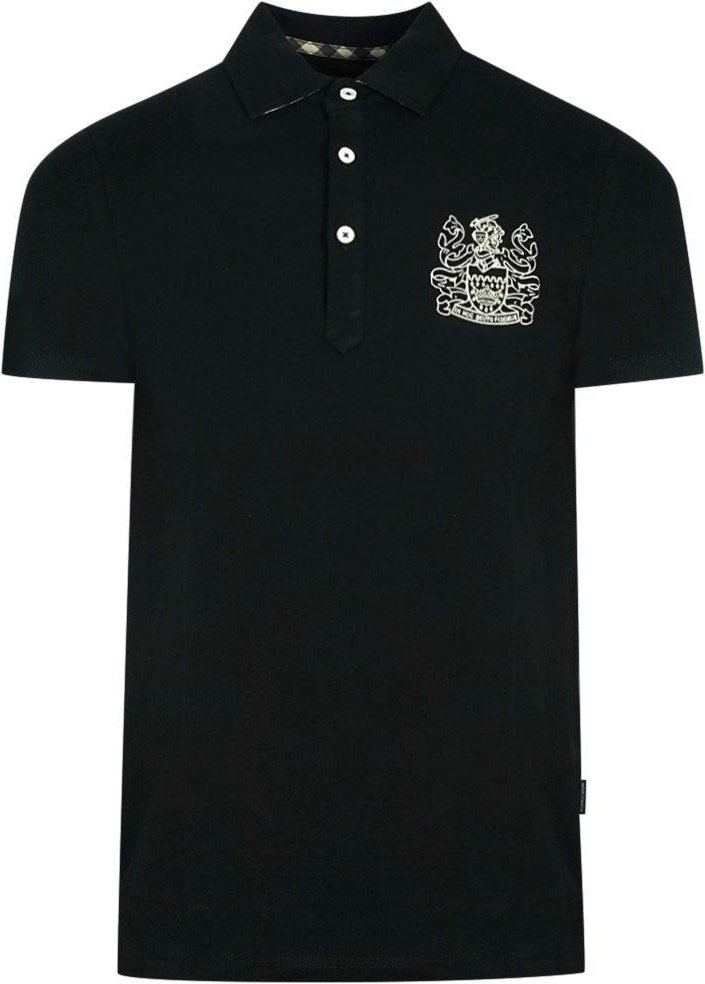Aquascutum - "Aldis" Poloshirt für Herren/Damen Unisex (Schwarz)