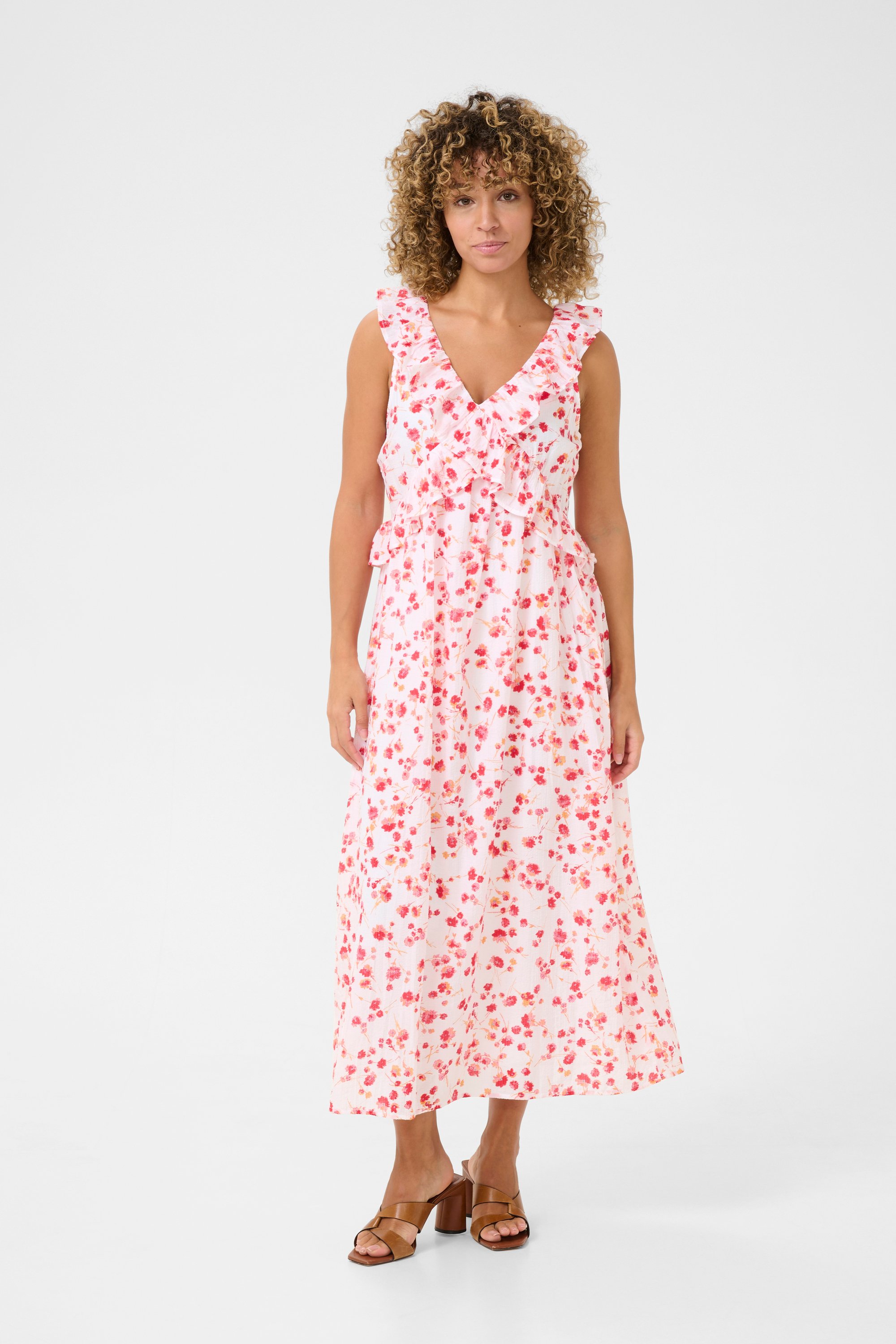 Thumbnail - Kleid Feminine pink white