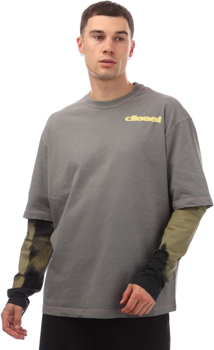 Diesel - "T-Wesher-N3" T-Shirt für Herren (Grau)