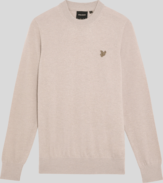 Lyle & Scott – Rundhalspullover aus Lammwolle – Braun