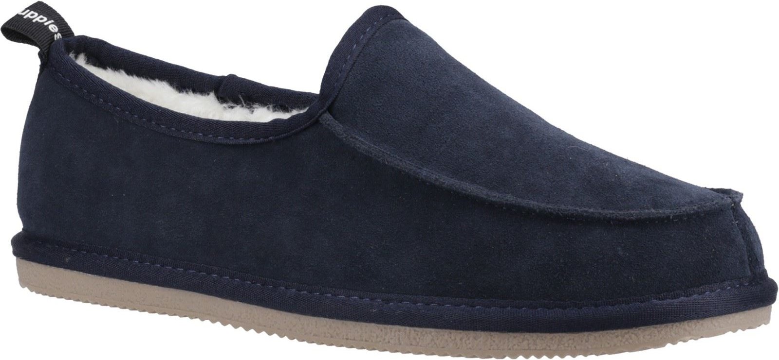Thumbnail - Hush Puppies Charles Wildleder Herren Navy Hausschuhe