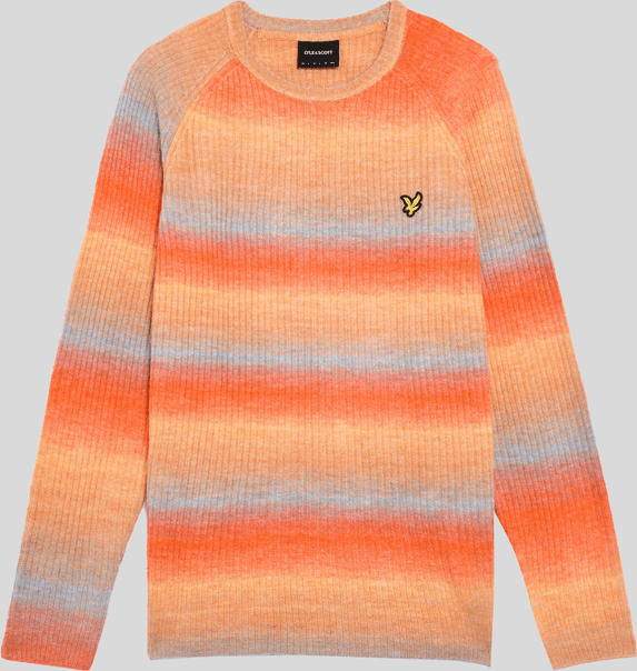Thumbnail - Lyle & Scott – Gerippter Pullover mit Ombré-Effekt – Mehrfarbig