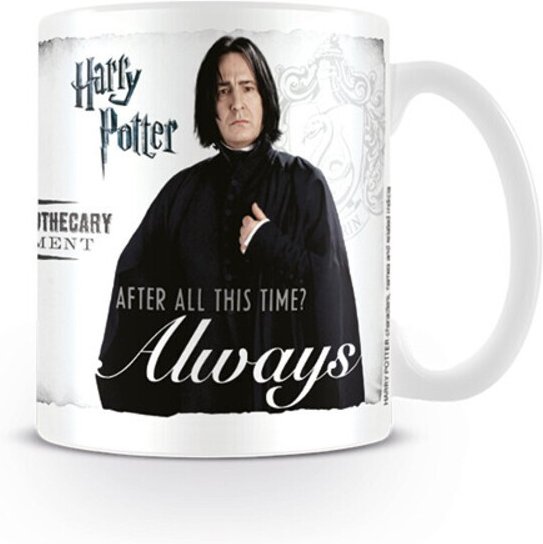 Harry Potter - Kaffeebecher "Always" (Weiß/Grau/Schwarz)