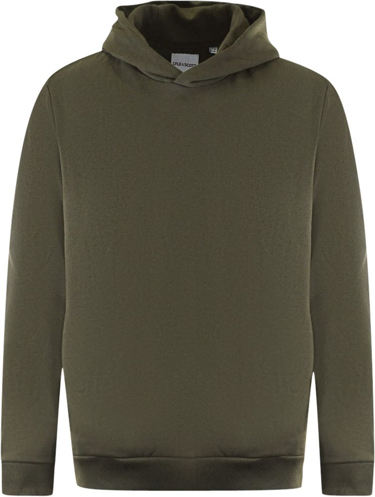 Lyle & Scott Schlichter grüner Pullover mit Kapuze