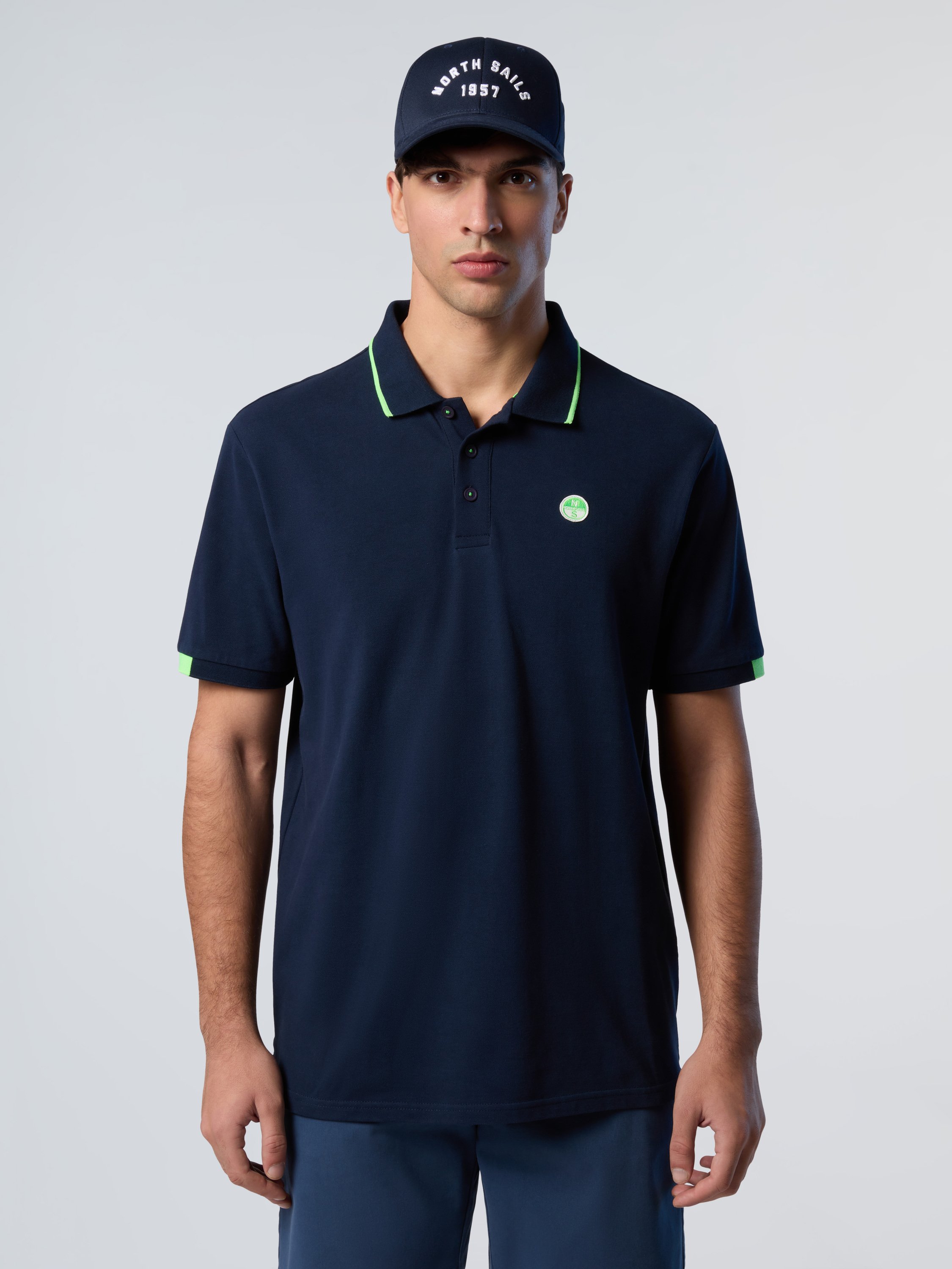 North Sails Polohemd Mit Neon-Logo
