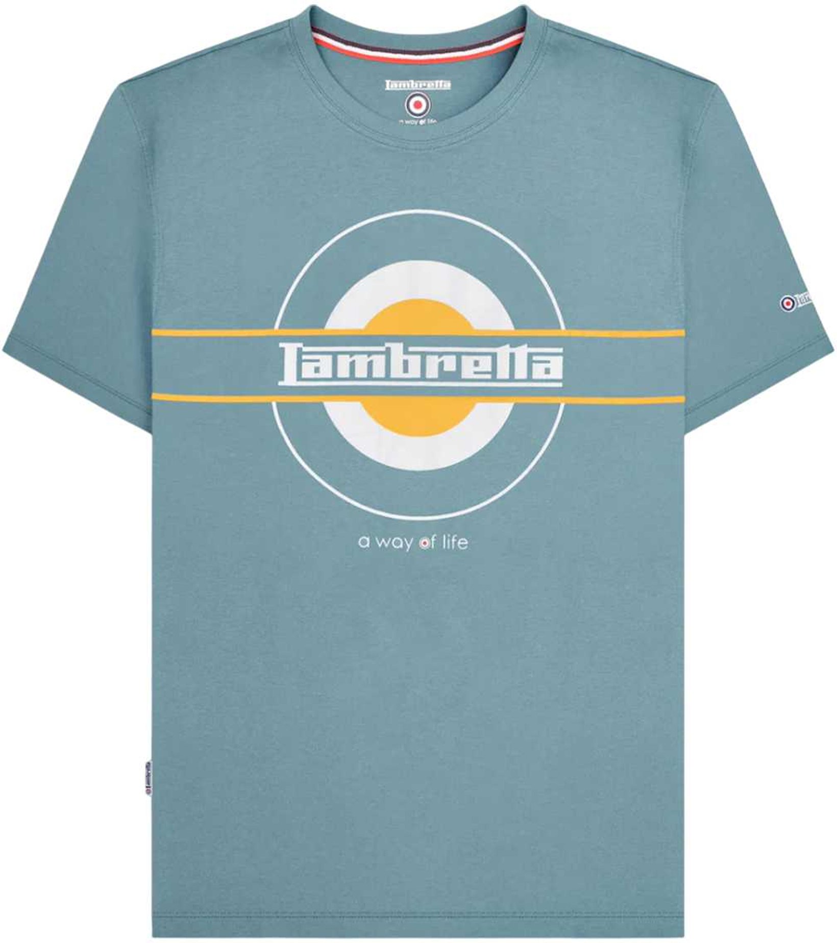 Lambretta - "Neo SS25" T-Shirt für Herren (Rauchblau)