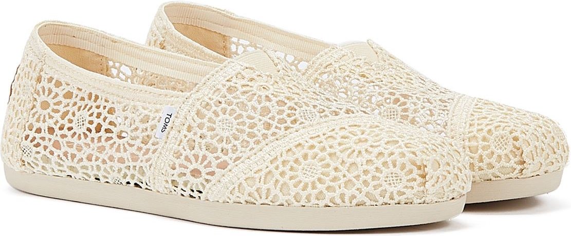 Toms Apargata Crochet Natural Espadrilles Damen Beige Sandale