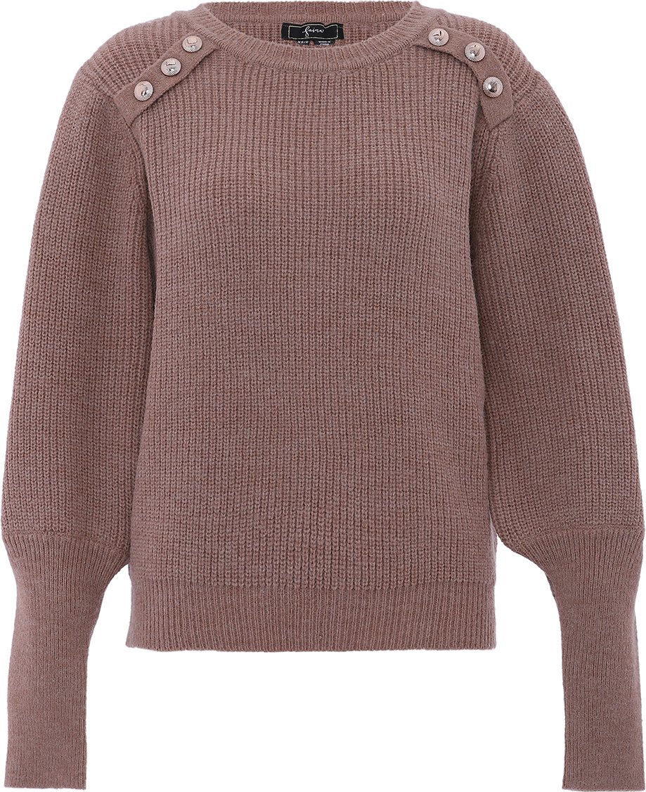 Thumbnail - Faina Strickpullover Damen Beige