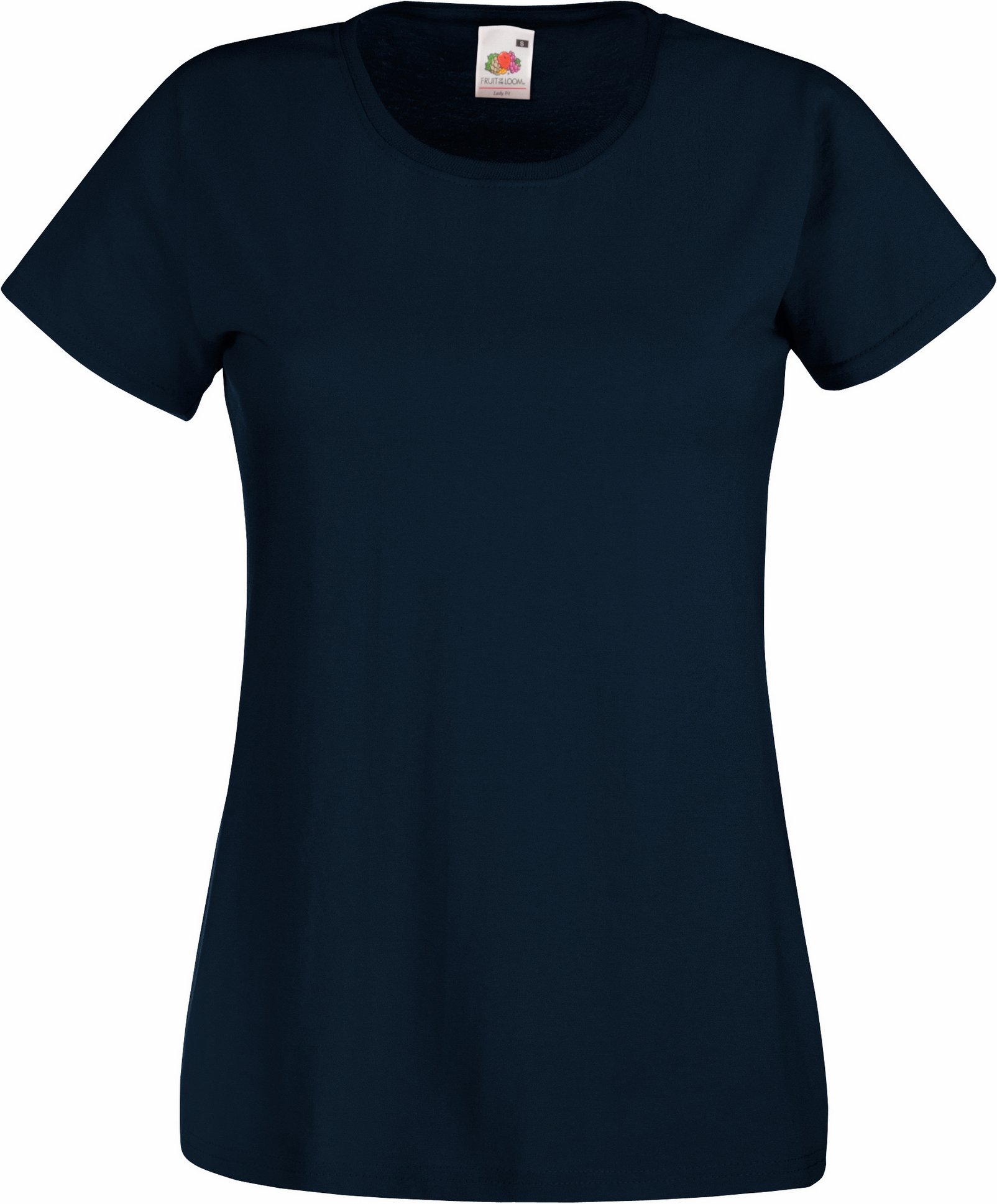 Fruit Of The Loom Damen/Damen Lady-Fit Valueweight Kurzarm T-Shirt (5er Pack) (Deep Navy)