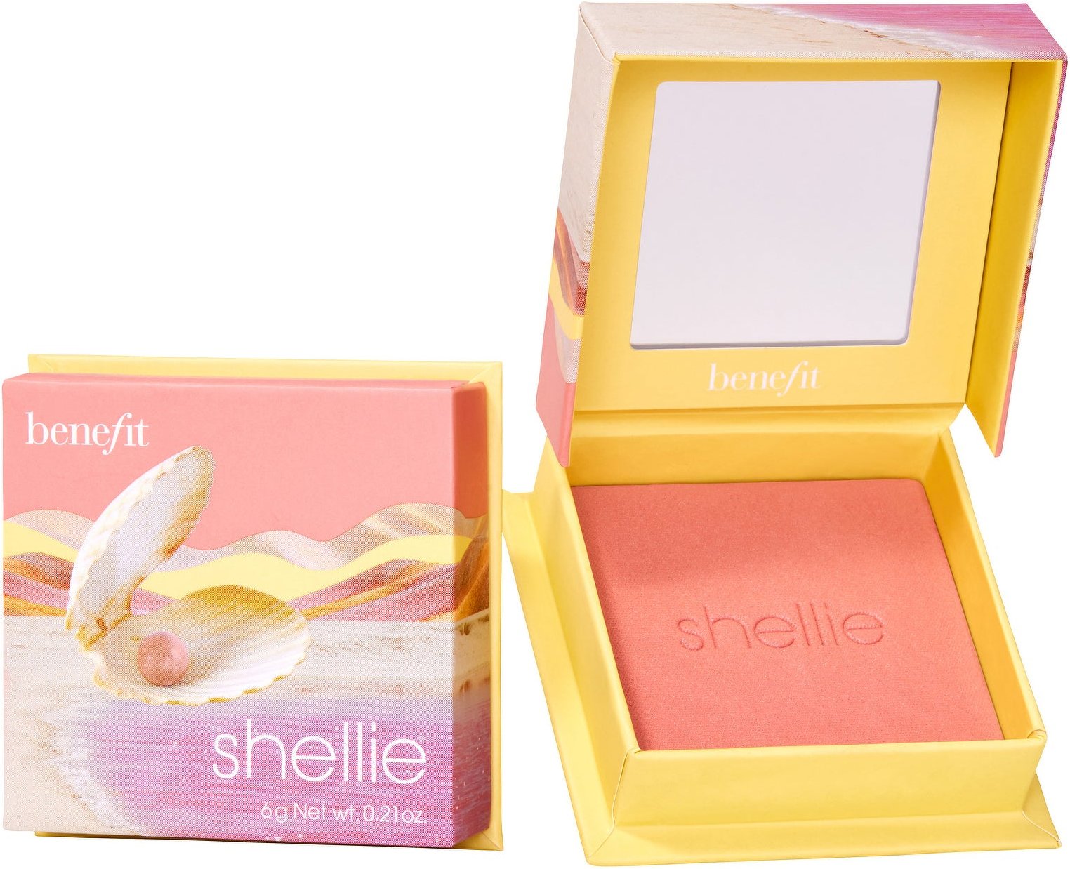 Thumbnail - Benefit WANDERful World Blush in Shellie - Warmes Muschelpink Puderblush 6g