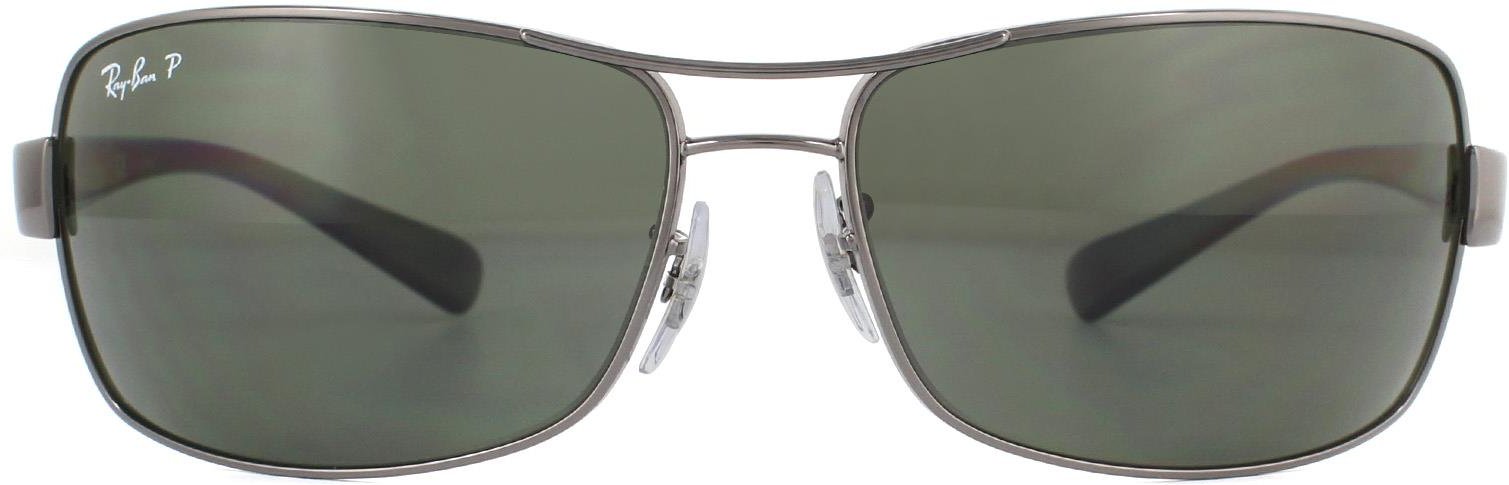 Lunettes De Soleil Ray-Ban 3379 004/58 Gunmetal Vert Polarisé