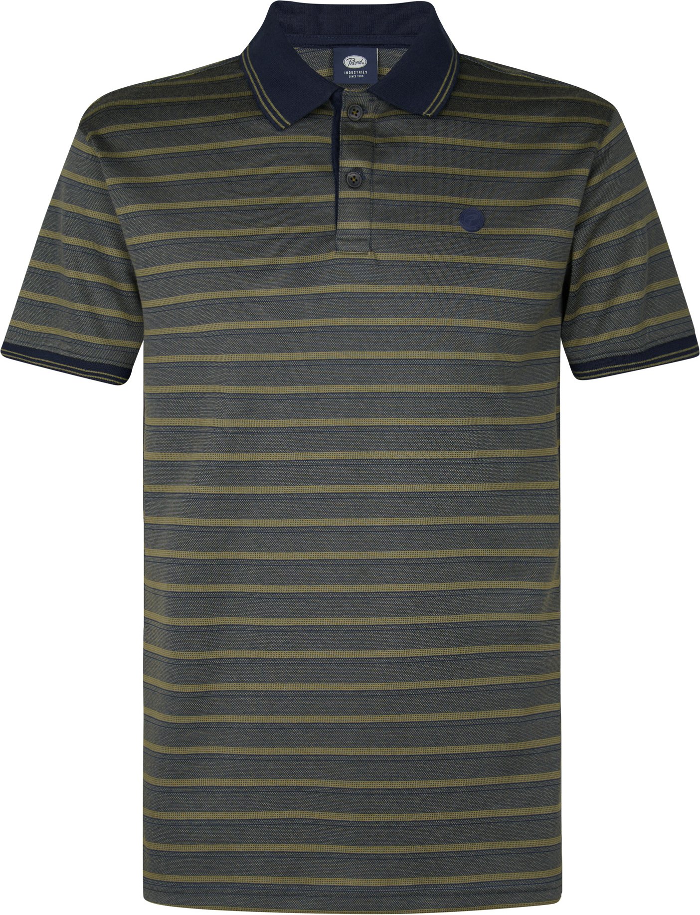 Petrol Industries - Gestreiftes Poloshirt Deepview Herren - Blau