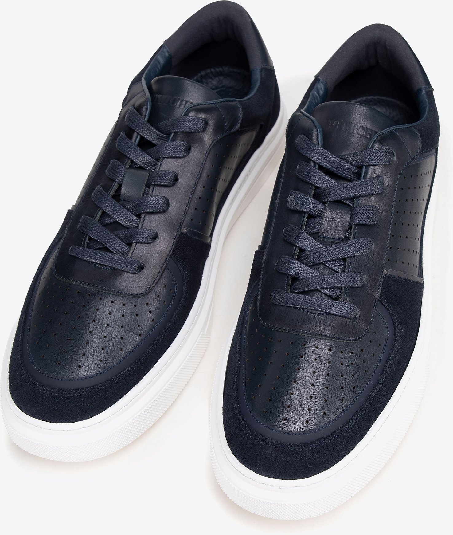 Wittchen Herren-Sneaker aus marineblauem Leder
