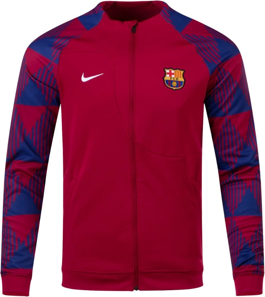 Nike 23/24 Barcelona Rote Trainingsjacke Mit Reißverschluss
