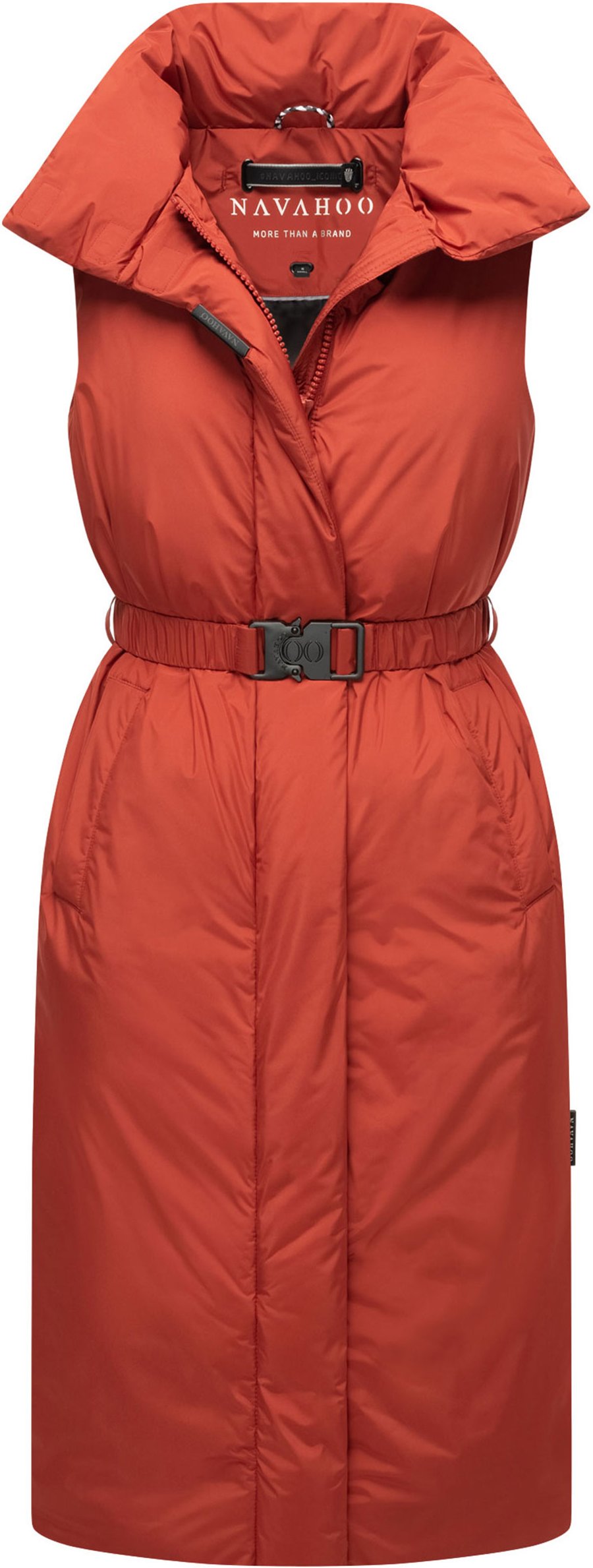 Navahoo Abendlied Damen lange Winter Weste – warm & stilvoll