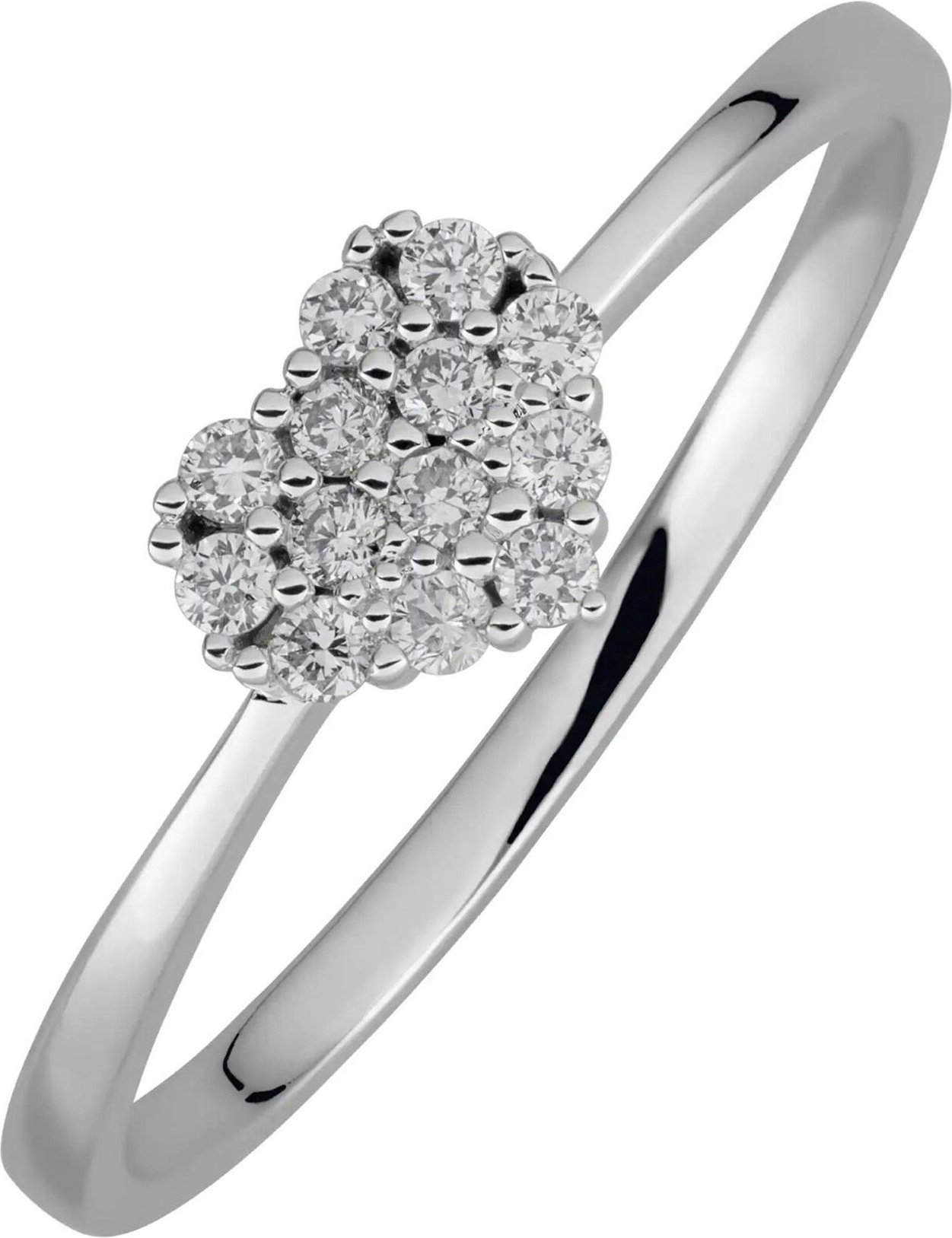 Thumbnail - Lyomi Ring 585/- Weißgold 13 synth. Diam. 0,15ct.