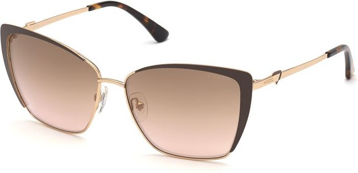 Braune Metall Sonnenbrille