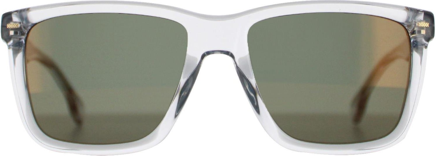 Hugo Boss Square Herren Transparent Grau Grün Gold Spiegel BOSS 1317/S