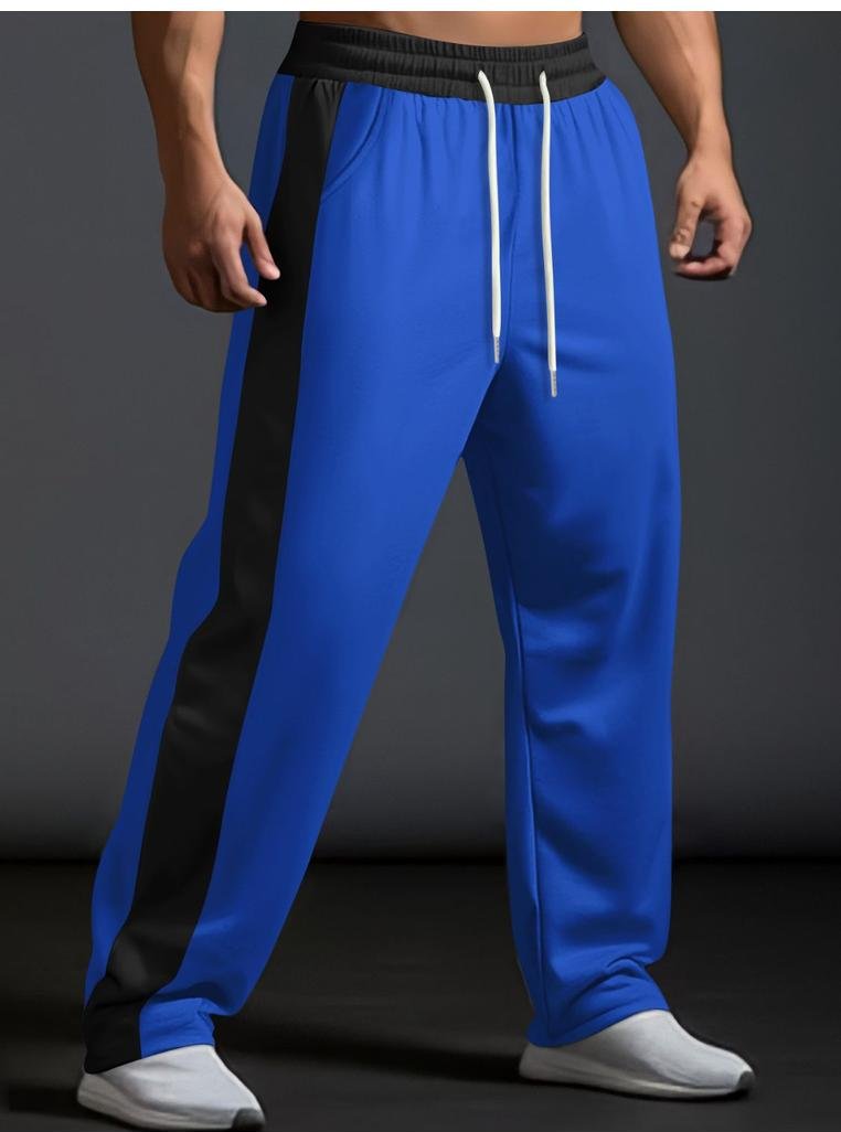 Thumbnail - Kontrastierende Hose mit weitem Bein und Taschen mit Kordelzug