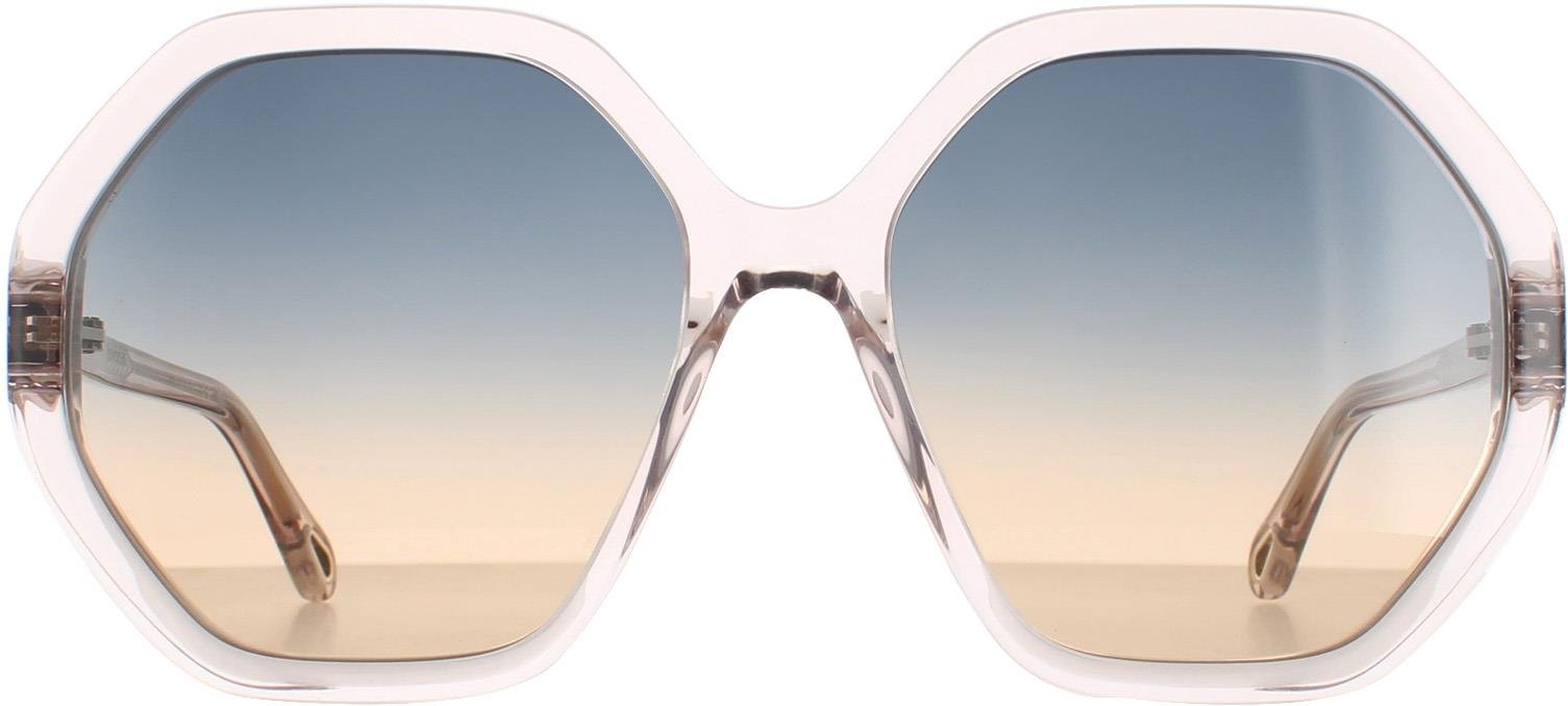 Chloe Runde Damen Rosa Kristall Blau bis Pfirsich Farbverlauf CH0008S Esther