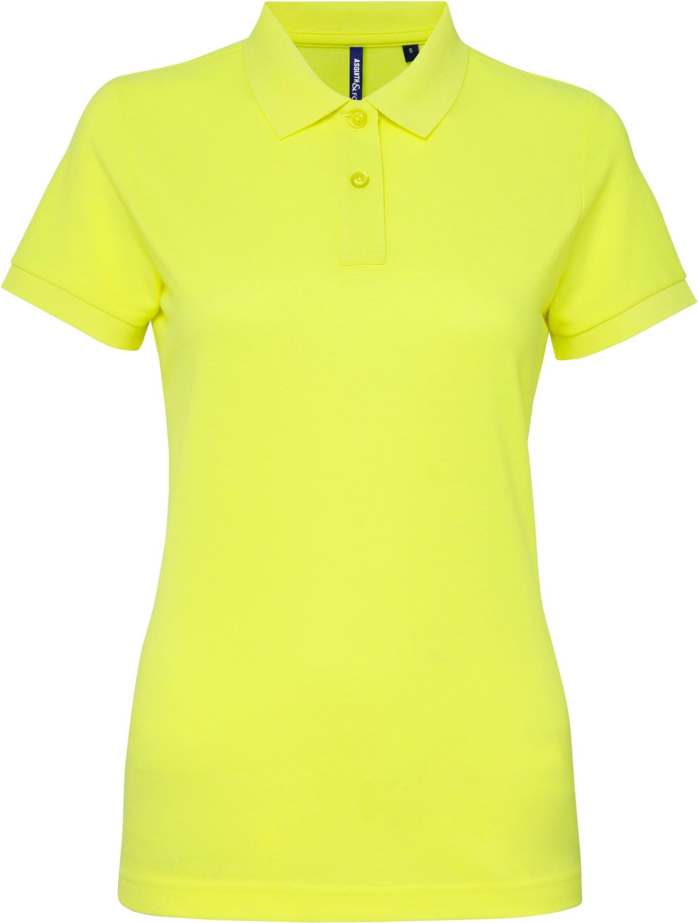 Asquith & Fox Damen/Damen Kurzarm-Poloshirt aus Performance-Mischung (neongelb)