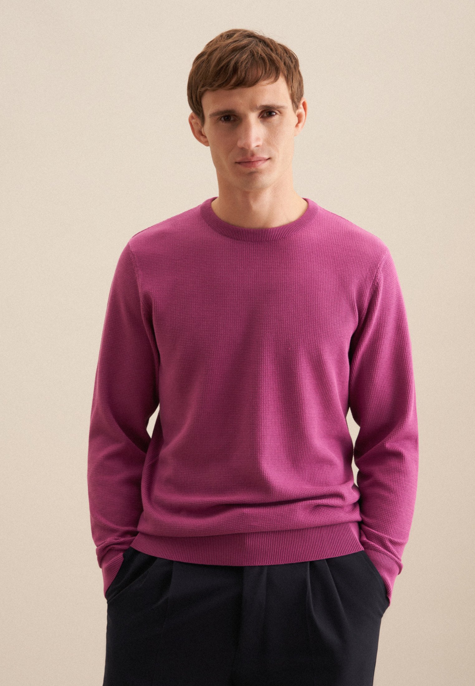 Thumbnail - Pullover Herren Rosa/Pink