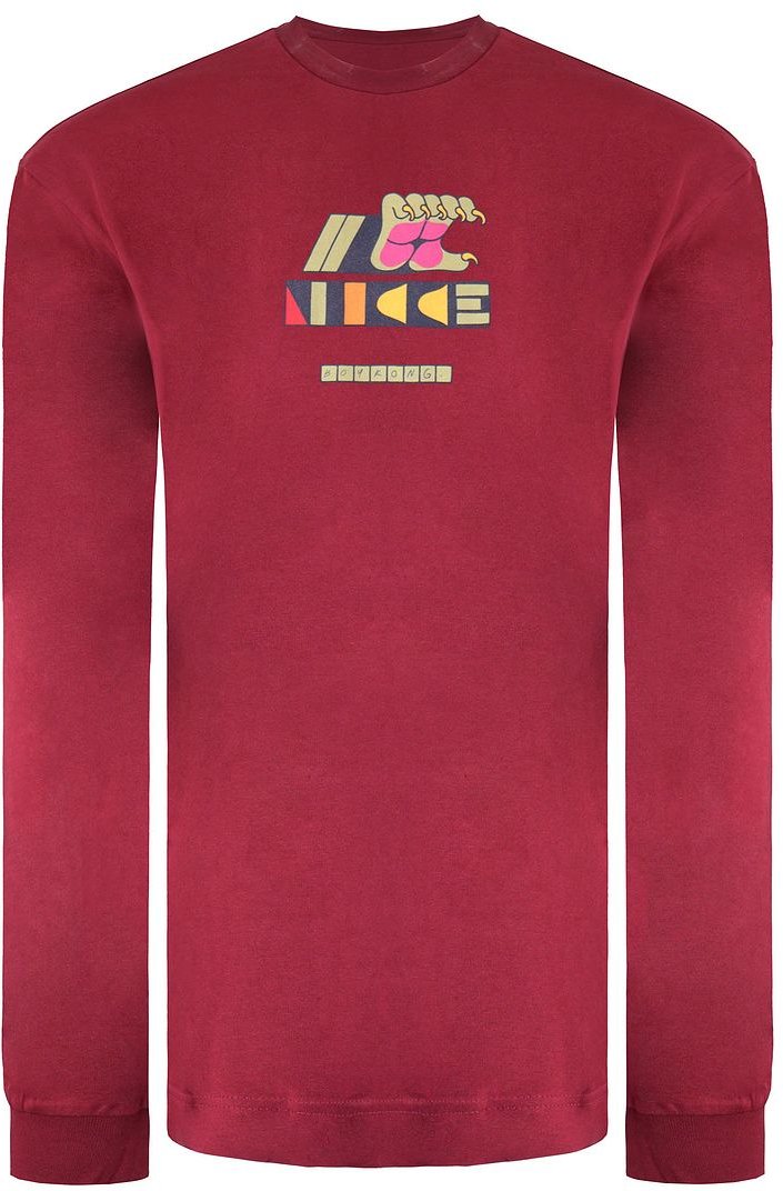 Nicce Grizzly Mens Red Top