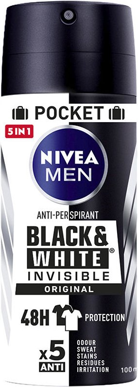 Men Black & White Invisible Deo Vapo 100 ml