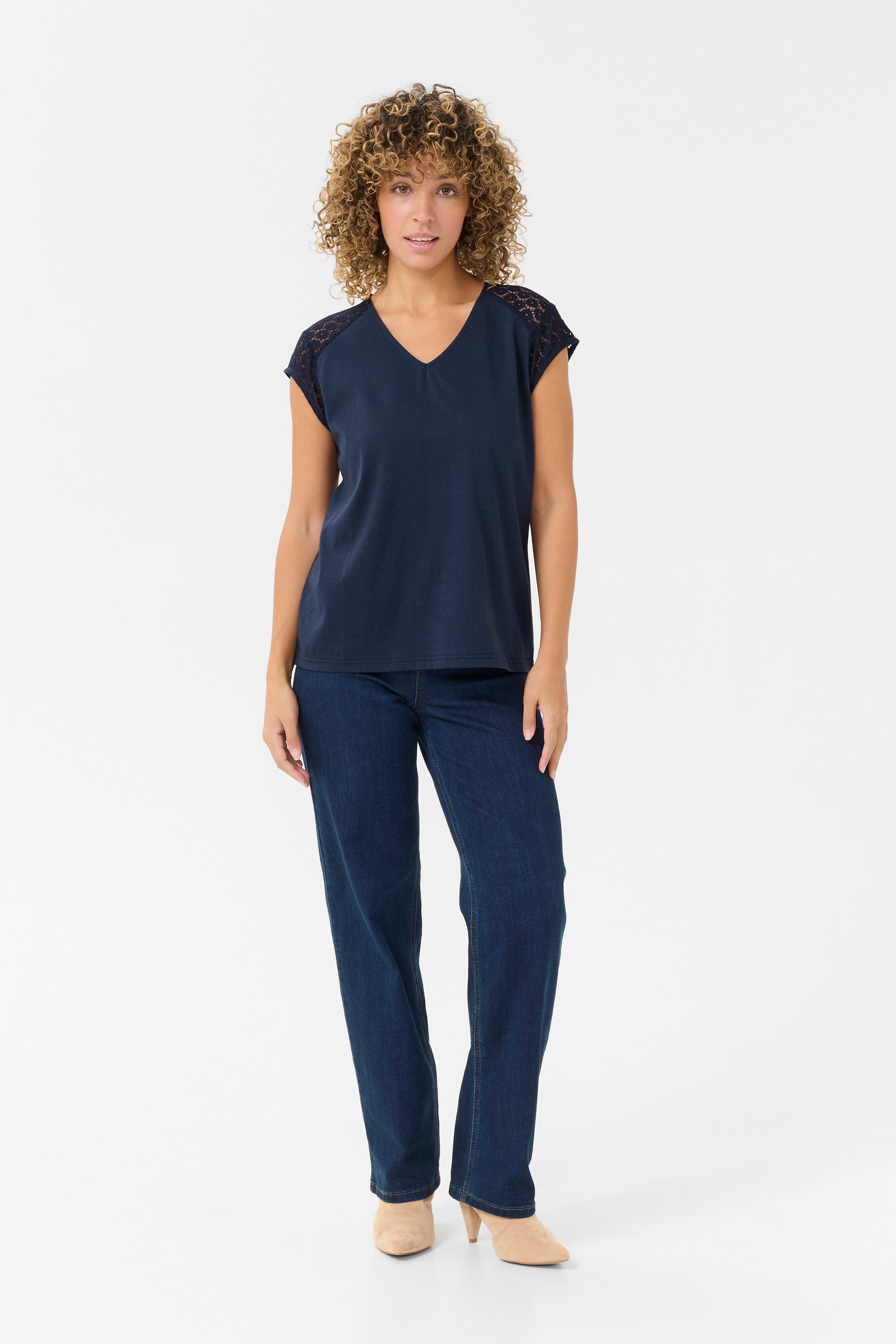 T-shirt CRHermi Regular fit navy blue