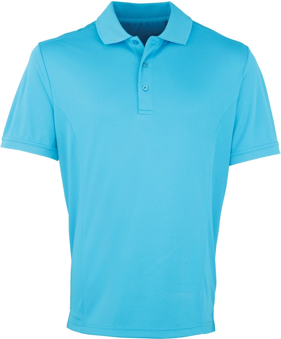 Premier Mens Coolchecker Pique Short Sleeve Polo T-Shirt (Türkis)