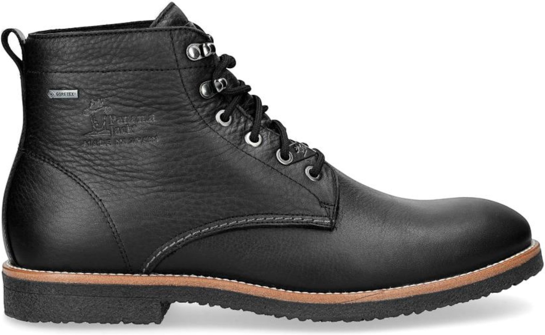 Panama Jack Herren Glasgow GTX C3 Schwarze wasserdichte Lederstiefeletten
