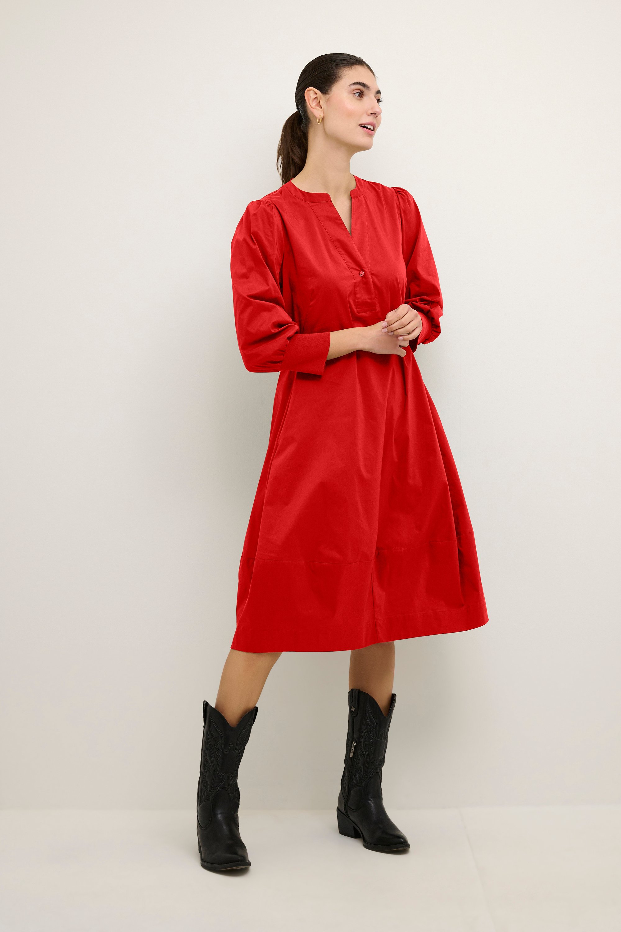 Kleid Feminine Fiery Red