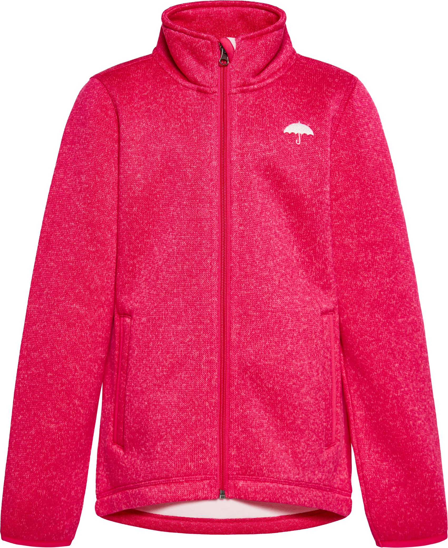 Schmuddelwedda Strickfleecejacke Mädchen (Kids) Himbeerrosa Melange