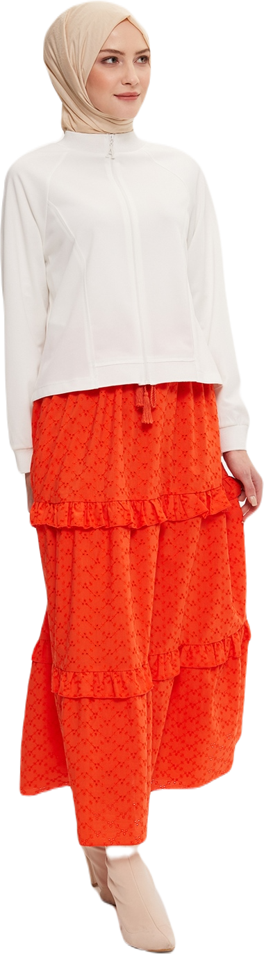 Mehrlagiger Rock „Armine“ mit Stickerei