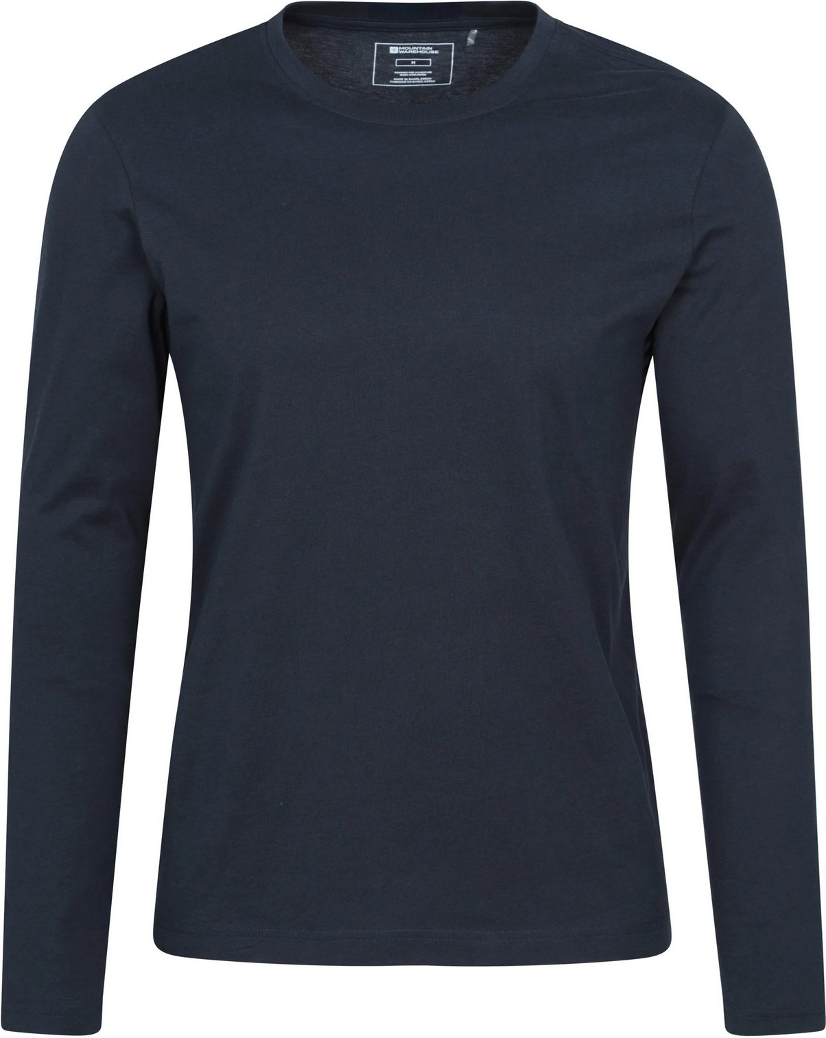 Mountain Warehouse - "Flint" T-Shirt Rundhalsausschnitt für Herren Langärmlig (Marineblau)