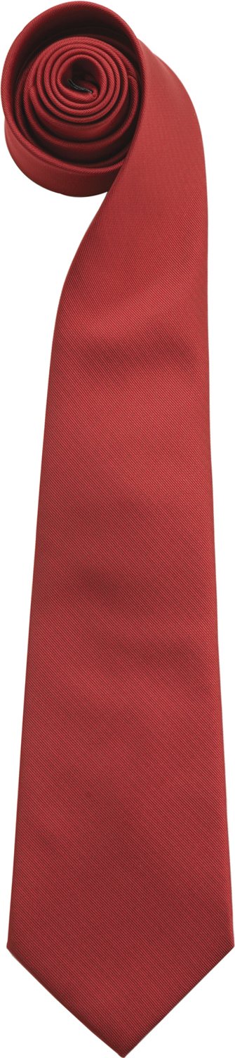 Premier Mens "Colours" Schlichte Mode-/Business-Krawatte (2er-Pack) (Burgund)