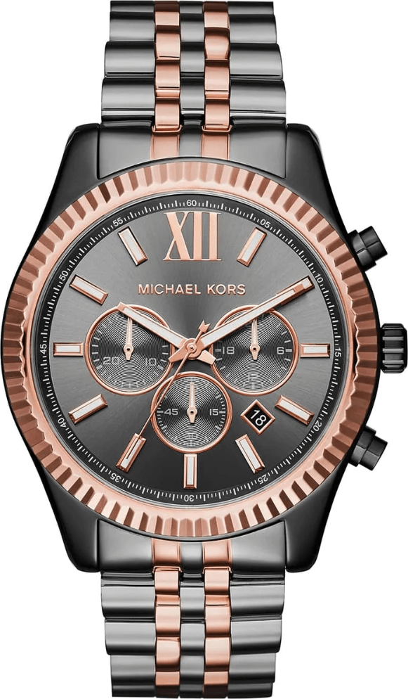 Michael Kors Lexington MK8561 Chronograph Graues Zifferblatt 44 mm Herrenarmbanduhr