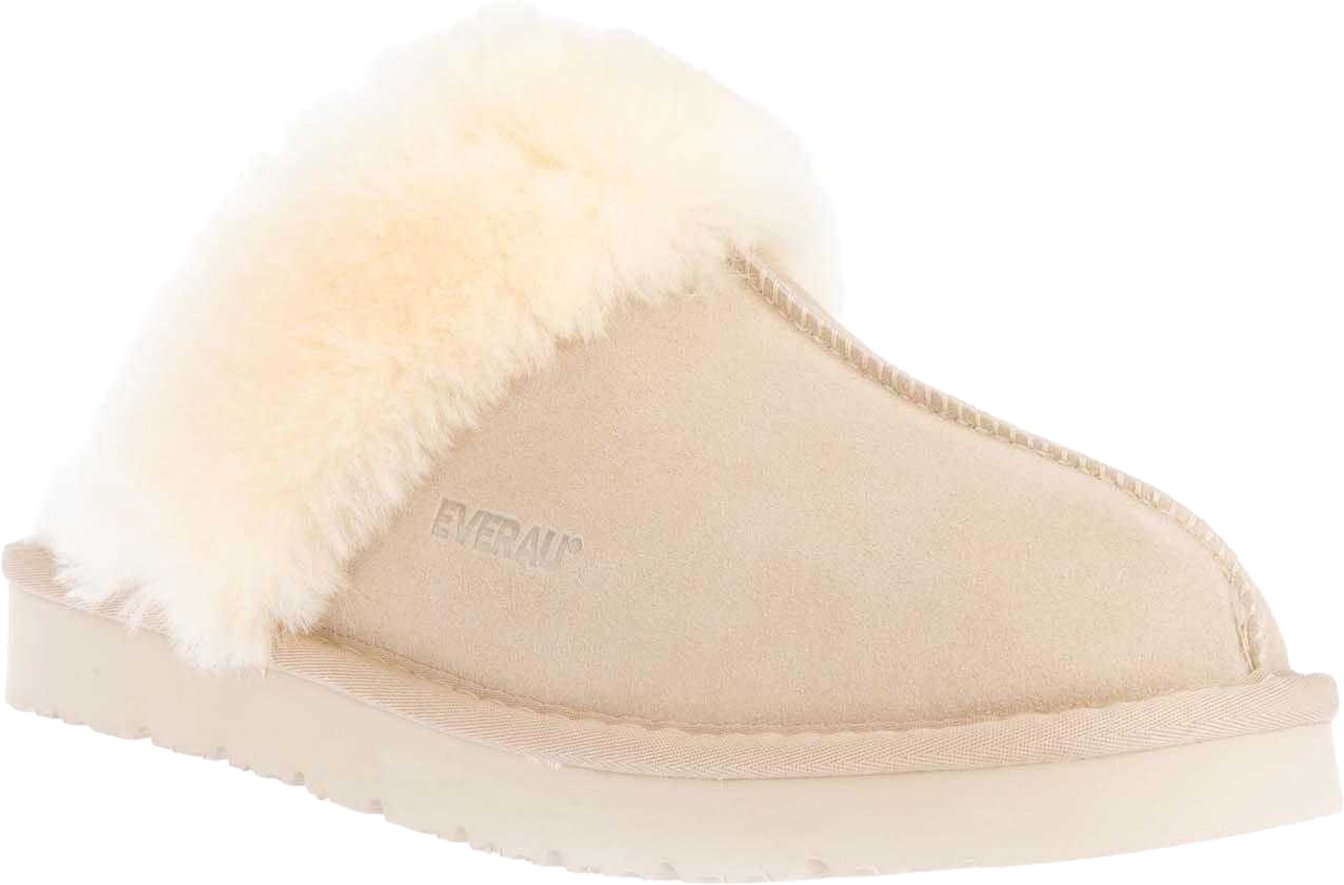 EverAu - Damen Hausschuhe "Raven", Wildleder (Sand)