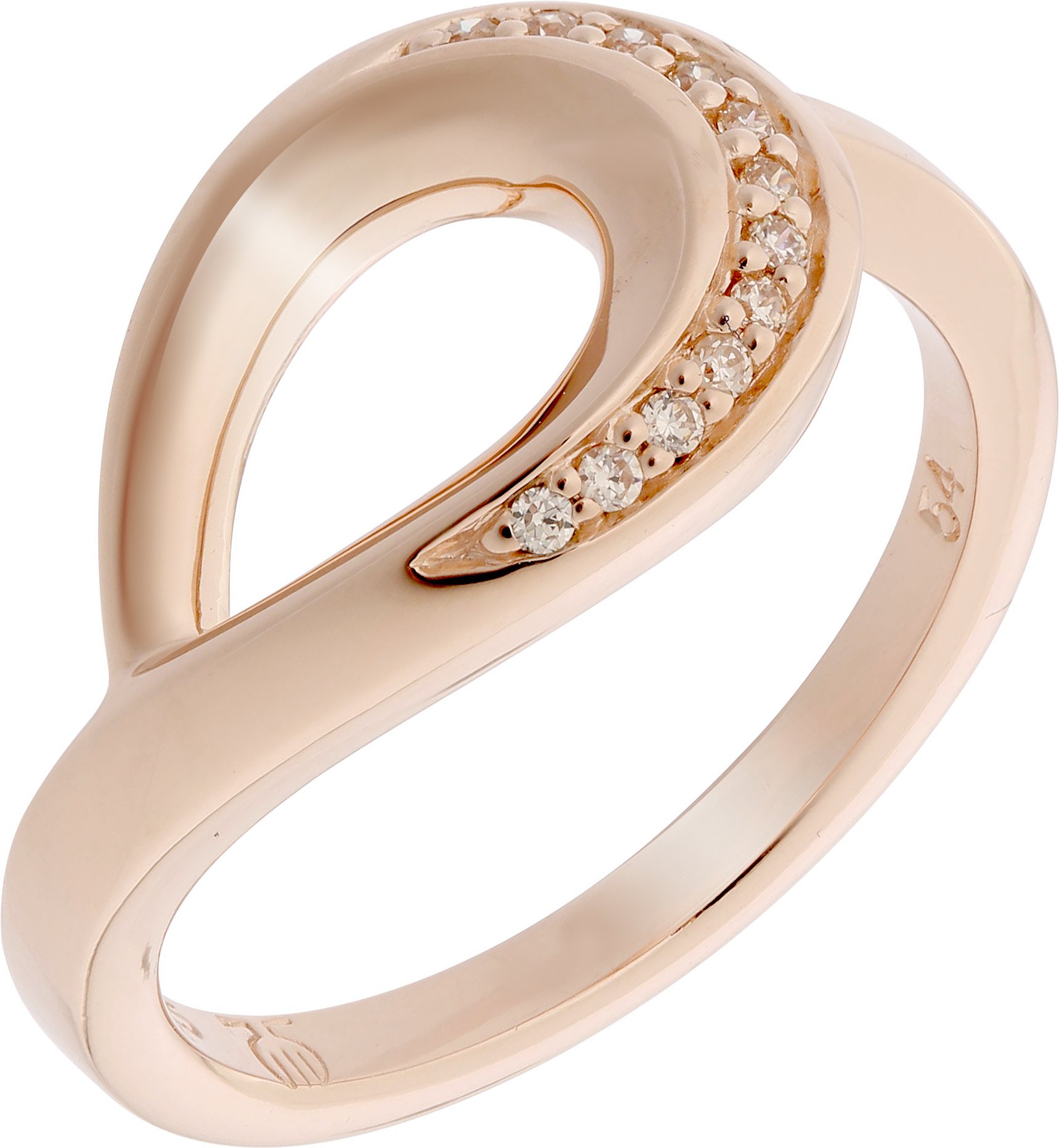 Orphelia Damen-Ring Sterling-Silber 925, Rosé zr-7366