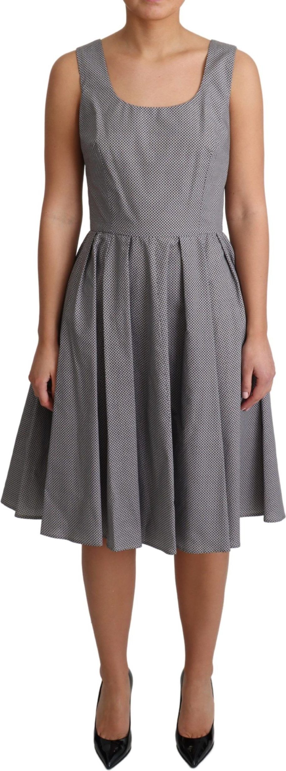 Dolce Gabbana Kleid Ärmellos A-Linie Geometrisch