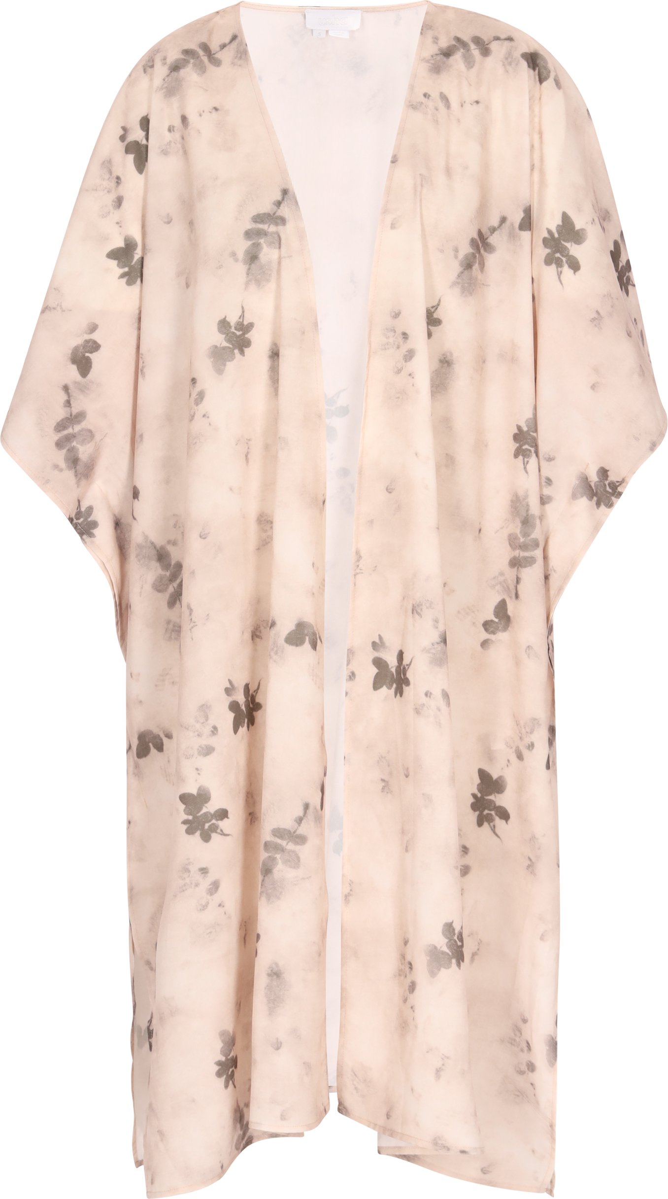 usha Kimono Damen Beige Mehrfarbig