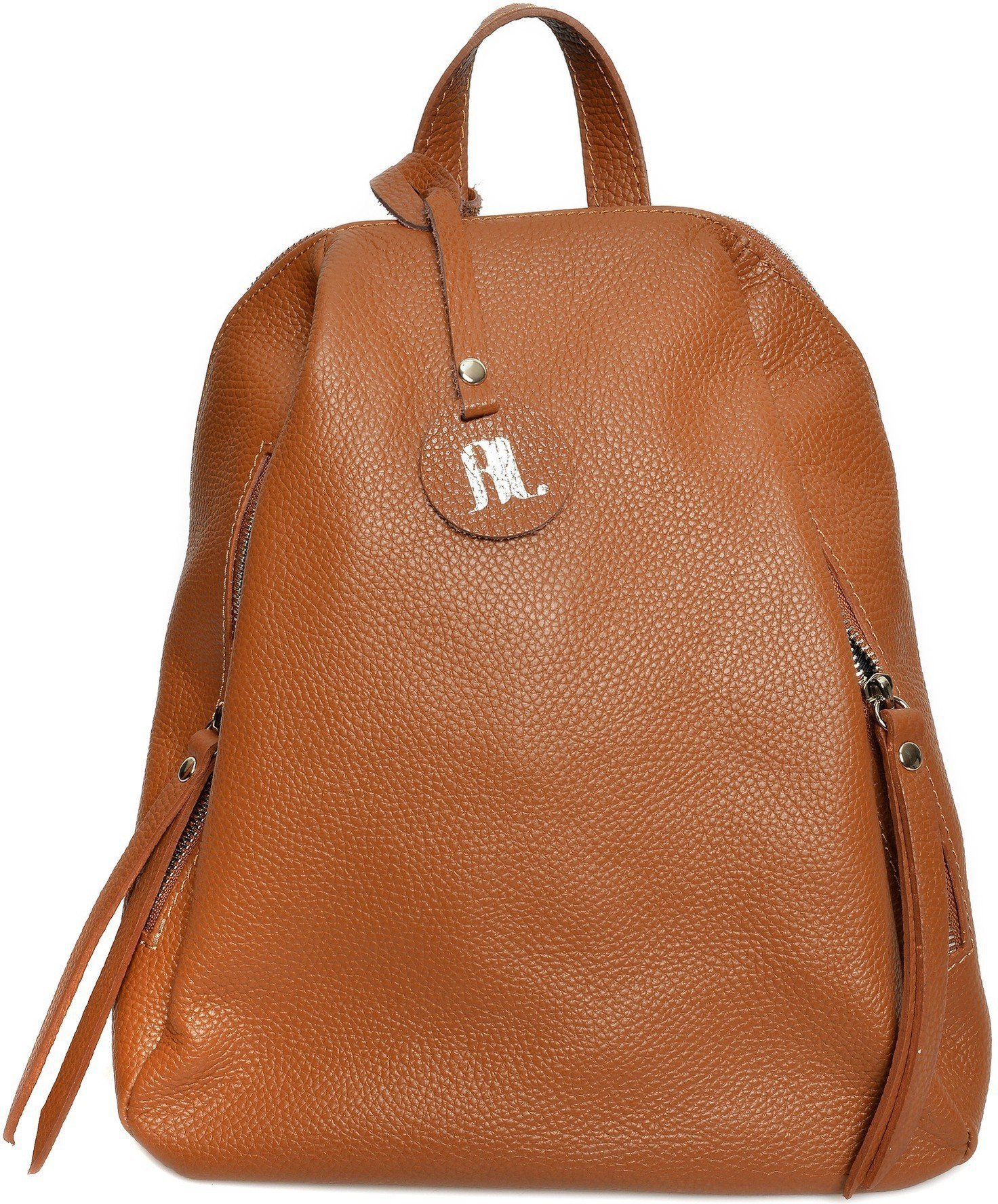 Anna Luchini Braun Rindsledertasche