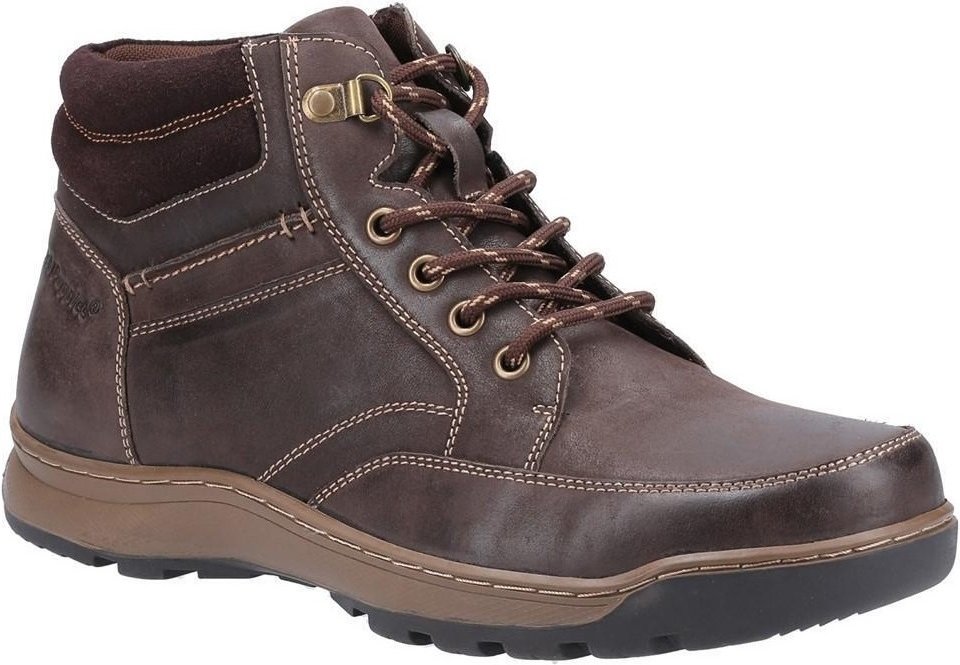 Thumbnail - Hush Puppies Herren Grover Lederstiefel (Braun)